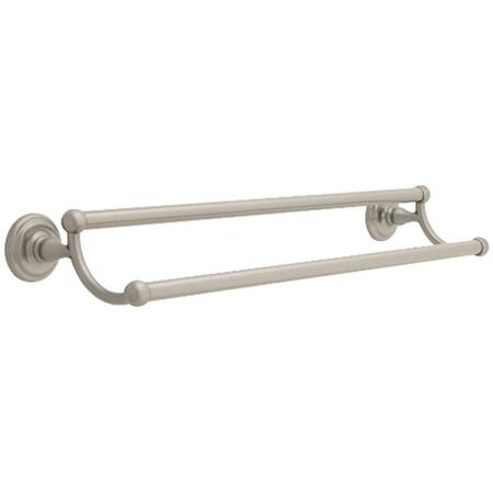 FRANKLIN BRASS 24 in. Jamestown Double Towel Bar - Satin Nickel 9045SN